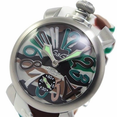 ガガミラノ Gagamilano マヌアーレ 手巻き メンズ 腕時計 5010 18s Ss グリーン カモフラージュ 通販 Lineポイント最大get Lineショッピング