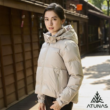 【ATUNAS 歐都納】女款HEAT CORE蓄熱羽絨外套A1GA2528W灰卡