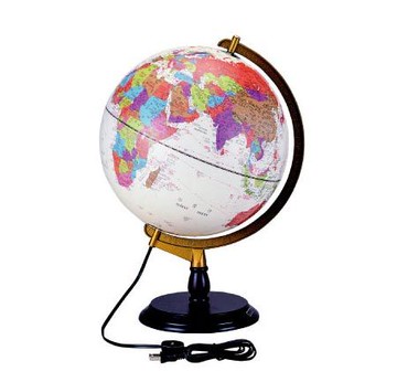 LIFE 一次成型地球儀8"(燈光)31CM(NO.1151)