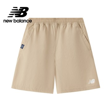 【New Balance】 NB 童裝休閒短褲_中性_卡其色_7VF2V04WBEI