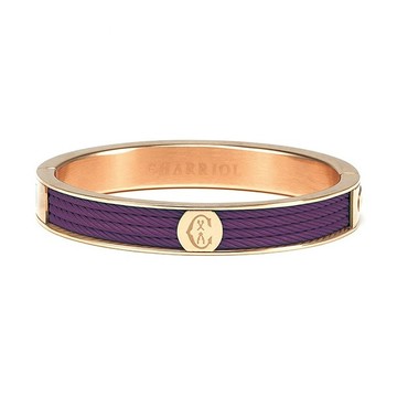 CHARRIOL 夏利豪 FOREVER COLORS PLUM 鋼索手環 04-A02-1139-6