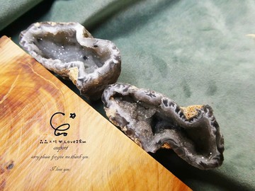 雷公蛋煤炭晶林 瑪瑙晶洞 水晶飾品 晶晶工坊-love2hm 27292