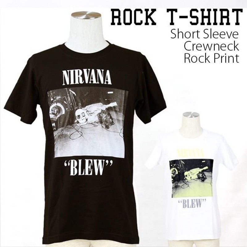 ロックtシャツ バンドtシャツ パンク Nirvana ニルヴァーナ ギター M L