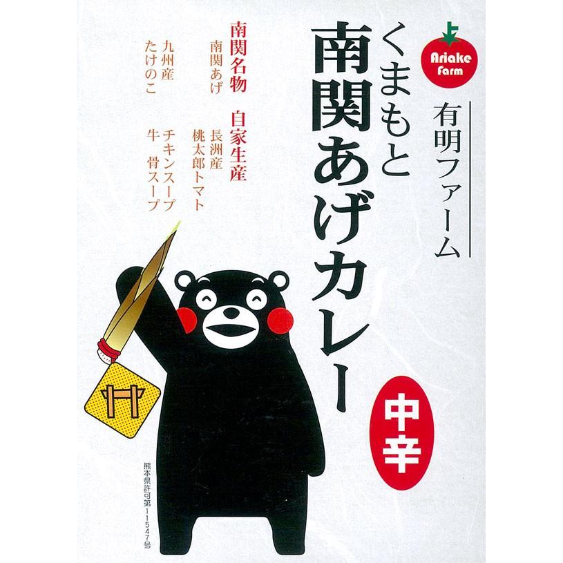 熊本南関特産「くまもと南関あげカレー」（中辛）