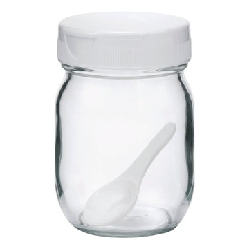 SEISHO 星硝 2WAY雙開口玻璃調味料罐 附匙  1個  320ml