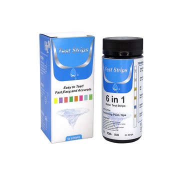 其它檢測/測量工具 職人生活網 185-TS650 酸鹼測試紙 測氯試紙 消毒液 總鹼總氯 水質測試片 魚缸水質 PH測試條 硬度 六合一水質測試紙 50入 ph計 水硬度 PH試紙 快速測試紙 含氯檢測 硬度試紙