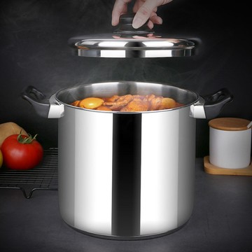 免運 可開票 炒鍋 砂鍋 陶瓷鍋 煎鍋 油炸鍋 湯鍋 蒸鍋 家用油炸鍋高質不銹鋼湯鍋帶蓋多功能鍋炸雞鍋電磁爐油炸深鍋商用