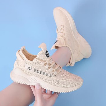 女鞋夏季2024新款透氣跑步鞋女休閑旅游大碼運動鞋41-43腳寬腳胖