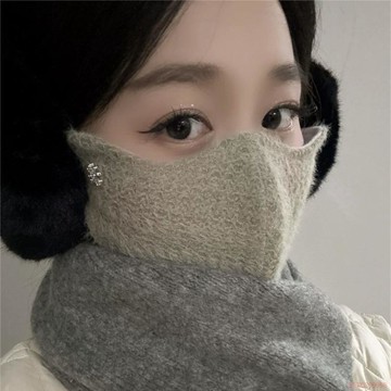 精選好物🌈冬季口罩女高顏值保暖2025新款顯臉小防風防寒加絨加厚護眼角面罩