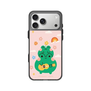 iPhone 17 Pro Max Clear (相機按鈕) 酷墨灰 - Niniwanted - Frogs Ukulele