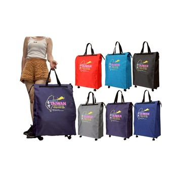 ~雪黛屋~YESON 折疊收納購物輪袋台灣製採購菜車YKK不占空間防水特多尼龍布Y1237B