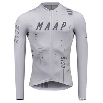 MAAP新款春秋男女款競技長袖騎行服牛奶絲修身公路山地自行車衫【雲朵居家】
