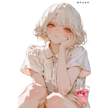 【8 月新品】07-139-0234 人物貼紙 簡約夏日女孩