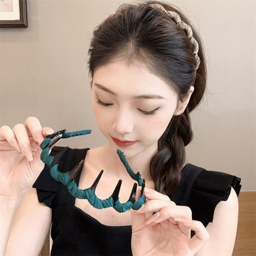 【現貨】帶齒髮箍/髮箍/髮飾/洗臉髮箍/女碎髮整理神器/帶齒防滑頭箍/氣質優雅/髮飾配件/碎髮箍/頭箍/纏布髮箍