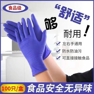 ❤️精選好物❤️一次性手套耐油手套 食品手套 丁腈手套 廚房手套 燒烤手套 長照 安養院 餐廚 手套 紫色手套 限时下杀