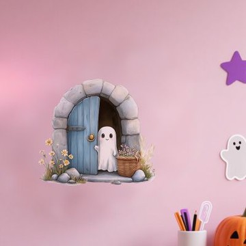 【MR.ZAKKA】創意萬用裝飾貼紙-萬聖節主題 可愛卡通趣味小幽靈 居家布置 DIY可移式壁貼 無痕壁貼 牆貼