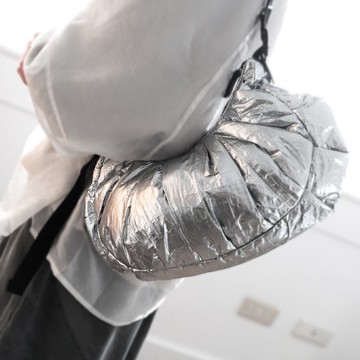 Miyansol韓國皺皺水餃包-B.星河銀 輕量防潑水 大容量