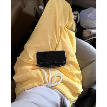 nemowu【蛋黃派2.0】美式街頭薄款速干寬松抽繩運動工裝束腳褲