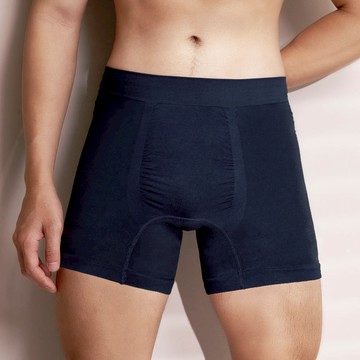 無縫抗菌3D立體薄款平口男內褲-加長型 - L / 丈