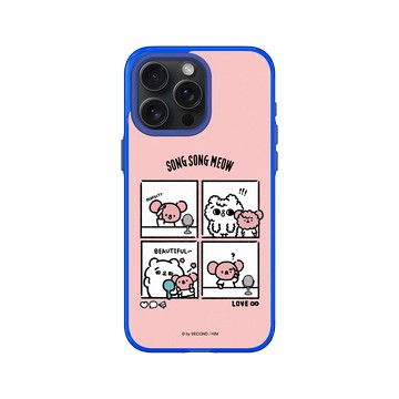 iPhone 15 Pro Max Clear 激光藍 - 爽爽貓 Song Song Meow by SECOND - 一起變美吧