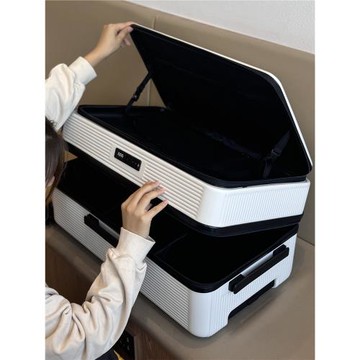 新款雙開口拉桿箱五輪大容量側開行李箱20寸登機箱加厚28寸托運箱