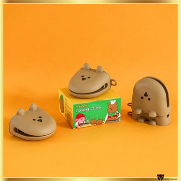 易於清潔 My Buddy 矽膠廚房把手 2P - 棕熊設計