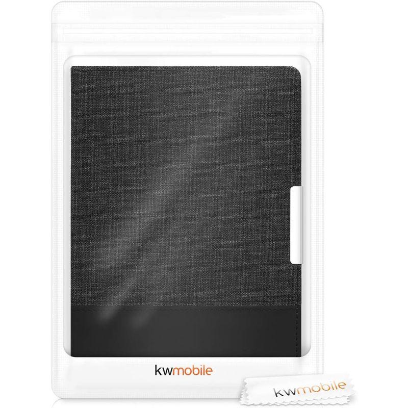 kwmobile 対応: Kobo Aura ONE ケース キャンバス 電子書籍カバー オートスリープ reader 保護ケース