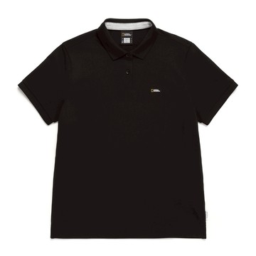 女裝 CARIDI PIQUE 短袖POLO衫 - 炭黑色