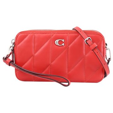 COACH KIRA 經典LOGO皮革手提/斜背包(紅色)