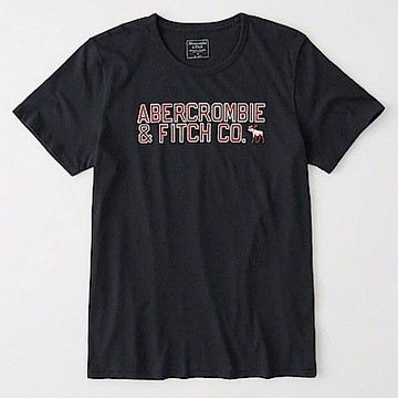 af a&f Abercrombie & Fitch 短袖 T恤 深藍 0848