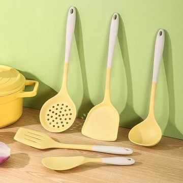 肯趣士多雙色硅膠鏟廚房專用鍋鏟不粘鍋炒菜鏟子套裝漏勺湯勺鏟勺