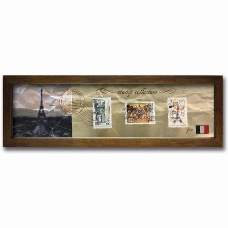 切手を使ったアンティーク調のかわいいインテリア Stamp Collection ブラウン ボックスフレーム アートフレーム インテリアアート スタンプ 額 通販 Lineポイント最大0 5 Get Lineショッピング