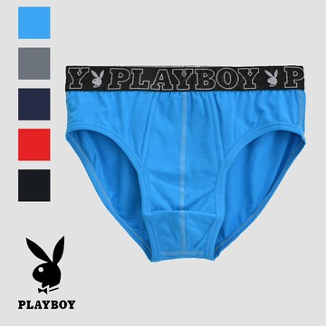 【PLAYBOY】親膚兔頭棉感彈力三角褲-SPNT020