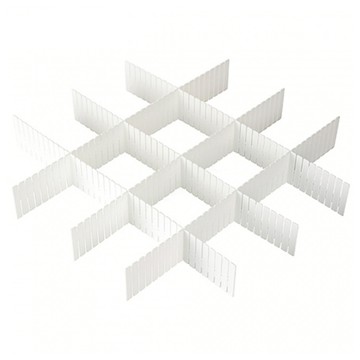 KEYWAY 聯府 抽屜隔板6件組  430 x 2.4 x 40mm  1組  白色