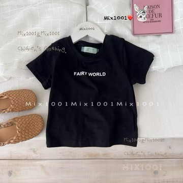 🌈✨mix1001小設計後心型皮標上衣✨兒童挖背造型短版上衣7-17