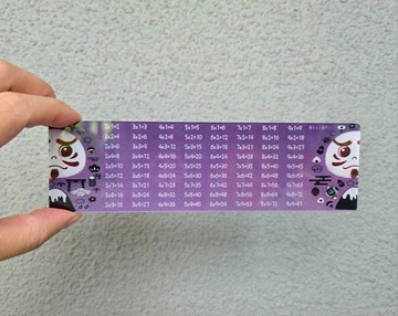 福神3D直尺 九九乘法表 復古直尺