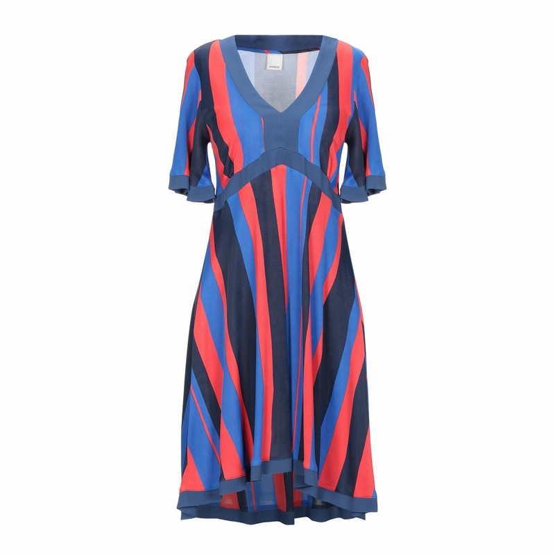 ピンコ Pinko ミニワンピース ドレス ブルー Xs レーヨン 100 ミニワンピース ドレス 通販 Lineポイント最大1 0 Get Lineショッピング