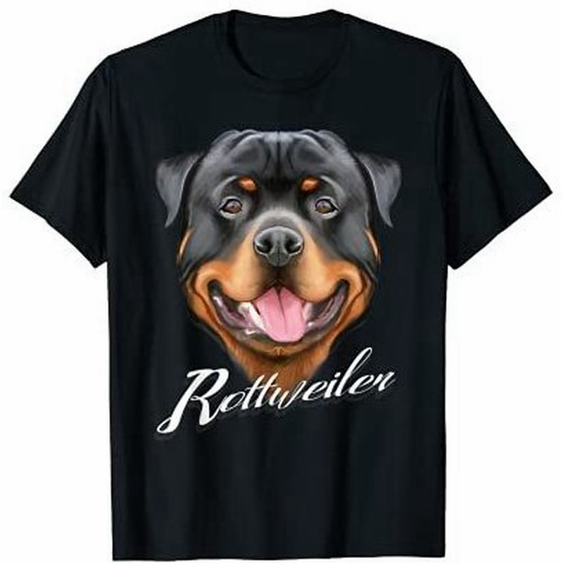 愛らしいロットワイラー犬のぽっちゃり顔 Tシャツ 通販 Lineポイント最大get Lineショッピング