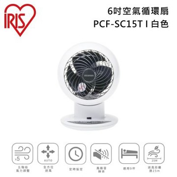 IRIS PCF-SC15T 強力氣流循環扇 適用9坪