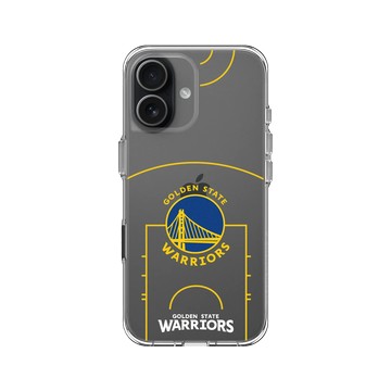 iPhone 17 Clear Case（相機按鈕） 透明 - NBA - 球場系列-金州勇士 Golden State Warriors - Court