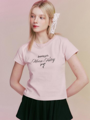 MF Petit Ribbon T-shirt_Pink