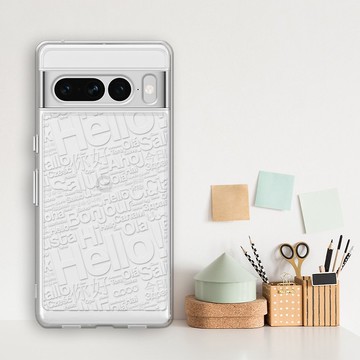 Google Pixel 9/8/7系列 浮雕感防震雙料手機殼-你好