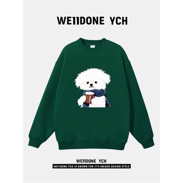 WE11DONE YCH官方聯名2025新款秋冬衛衣男女圓領寬松打底百搭休閑