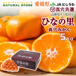 [予約 12月1日-12月20日の納品] ひなの里 真穴みかん みかん 5kg 愛媛県 JAにしうわ 西宇和 真穴共選 高級みかん 用 産地箱 冬ギフト お