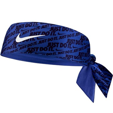 NIKE耐吉JORDAN喬丹Dri-FIT 3.0藍色雙面綁帶式頭帶運動止汗帶髮帶透氣頭巾慢跑網球棒球籃球羽球瑜珈健身重訓單車(N1003620409OS) 天秤座生日禮物 男友禮物  情侶穿搭