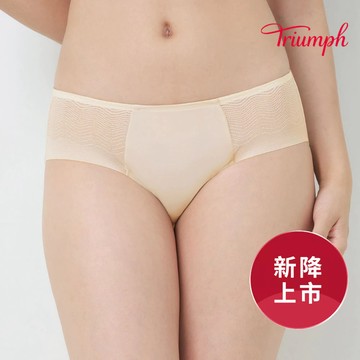 黛安芬-勻體魔塑系列 中腰平口褲 M-EL 奶油｜87R2550 VS