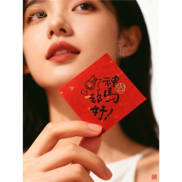 馬年2026手機福字貼新款書法背后貼紙諸事順利平安符馬上有財