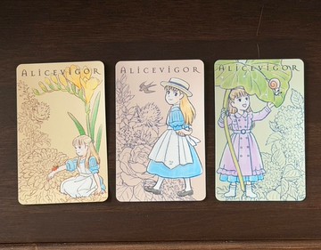 花朵與愛麗絲貼紙・三入組