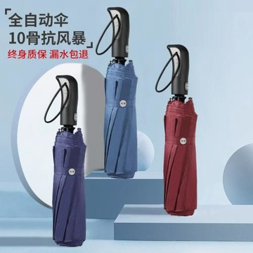 天堂傘雨傘全自動傘10骨加大雙人晴雨傘印刷logo廣告傘團購禮品傘