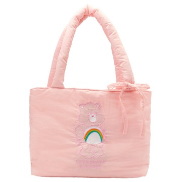 【Grace Gift】【Care Bears聯名 -樂觀/分享/晚安鑽石/溫柔小熊澎澎刺繡空氣包M】聖誕節 交換禮物